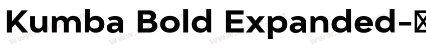 Kumba Bold Expanded字体转换